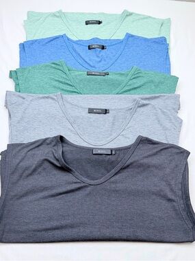 Women's V-Neck Tank Top - Multi Color 5 Pack